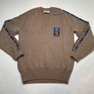 HySport International Vintage s2 Yachts Wool V-neck Sweater